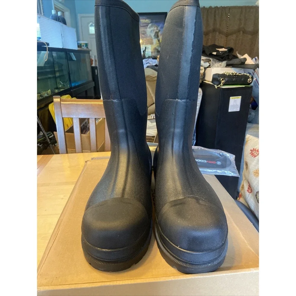 Drycode mens boots 14 Rain Mud Waterproof Black